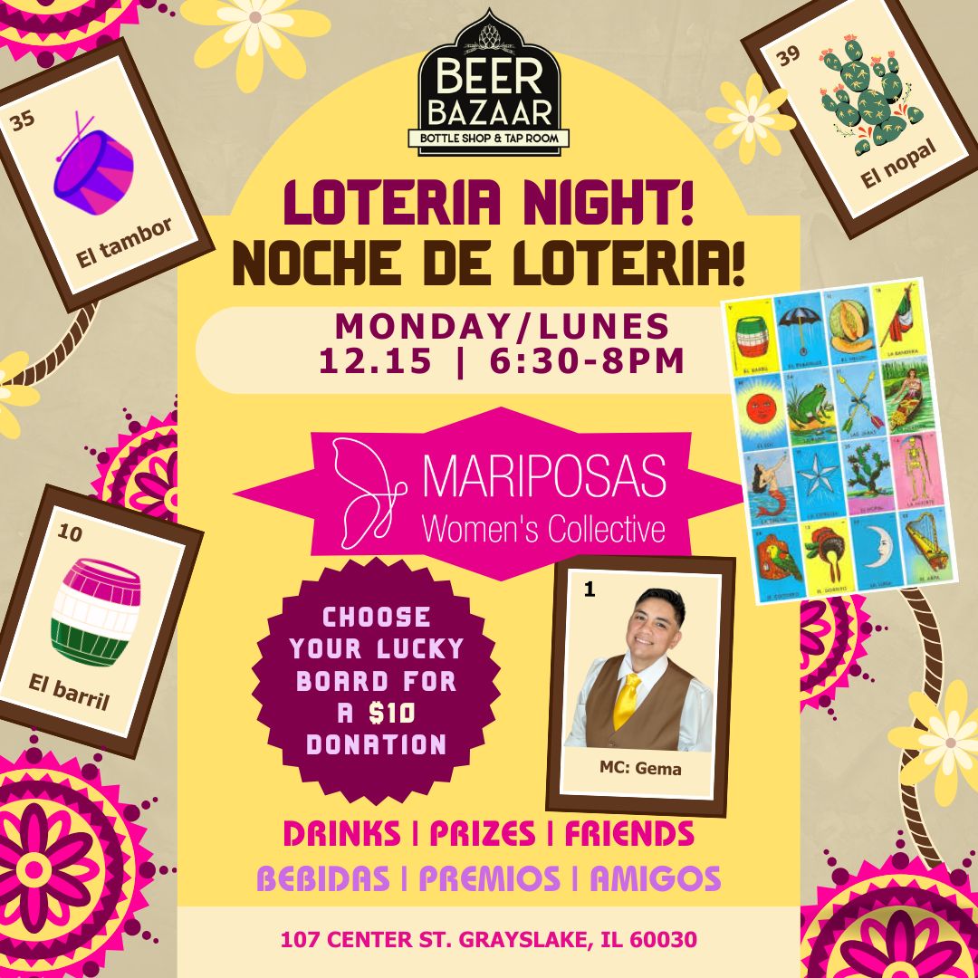 Loteria Bingo Night at Beer Bazaar